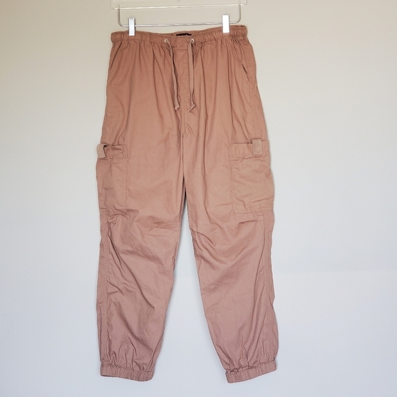Hunter & Brown Women Cargo Multi Pocket Jogger Pull On Drawstring Pants Size L - Picture 9 of 9
